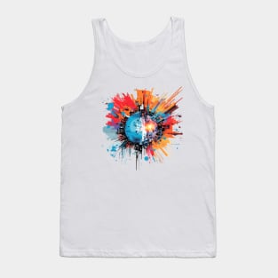 World City Circle Of Life Optimistic Fun Abstract Tank Top